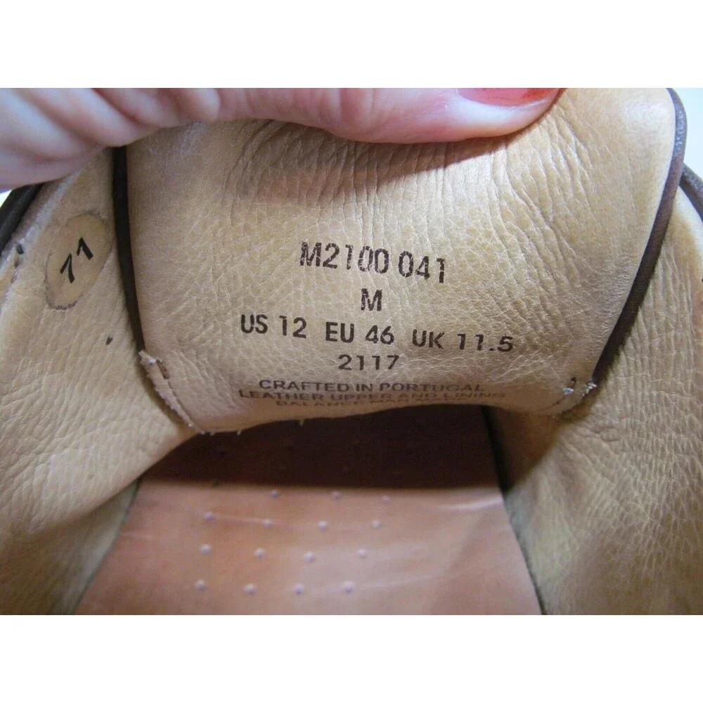 Samuel Hubbard Founder Oxfords Shoes Brown Leather Lace Up Size 12 M